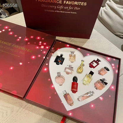 12 Mini Perfume Gift Set - بوكس 12 عطر ميني عالمي